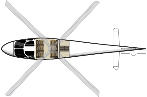 BHS Aviation: Leonardo AW109SP - Schematische Darstellung